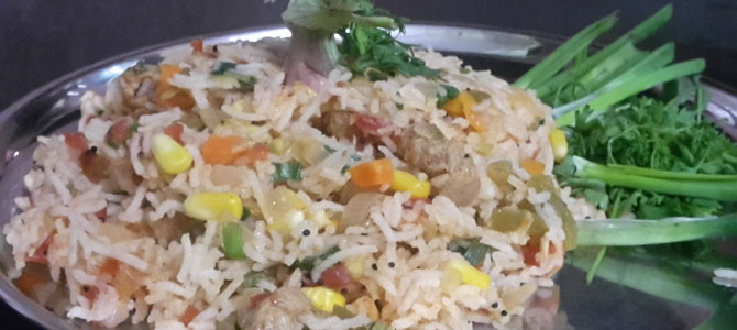 Veg soya pulav