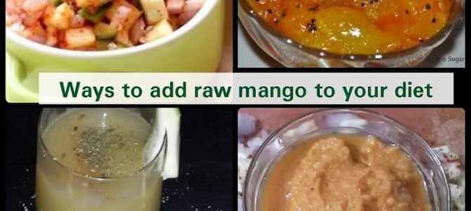 Culinary uses of raw mango