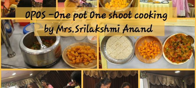 Synopsis of Nutrievent – Opos – One pot one shot cooking