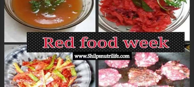 Red colour food week