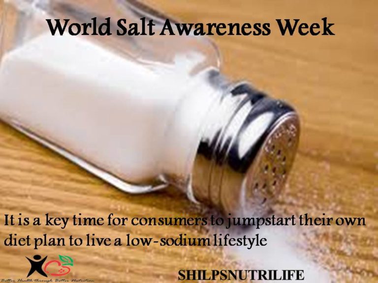 World Salt awareness week Shilpsnutrilife