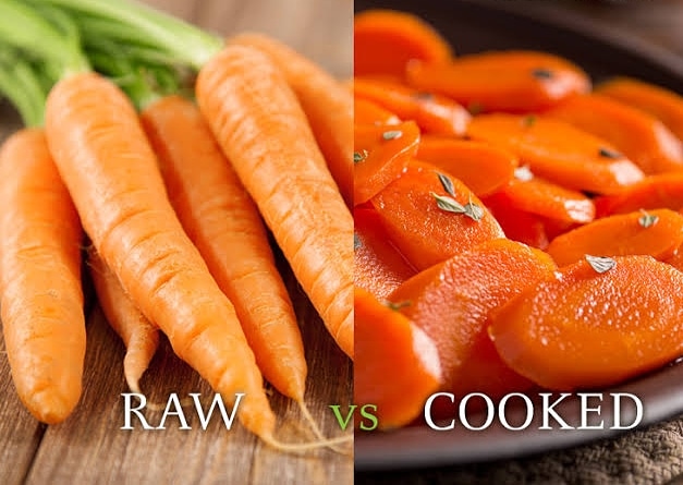 Raw Vs Cooked Carrots Shilpsnutrilife 9006