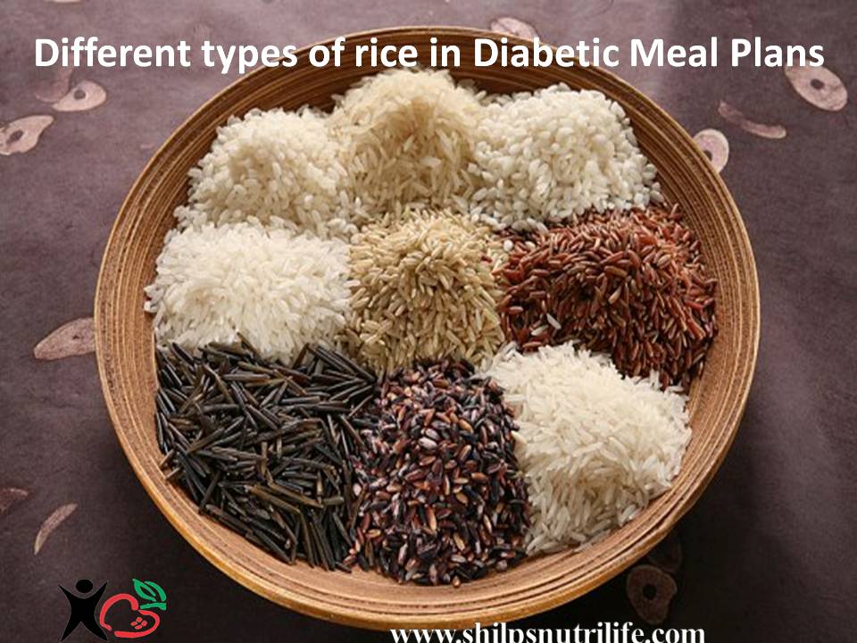 Different types of rice in  Diabetic Meal Plans