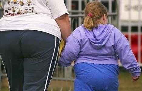 Obesity in parents leads to obesity in children