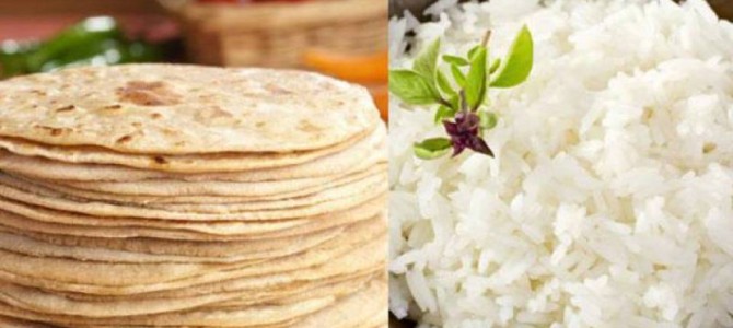 Rice vs roti