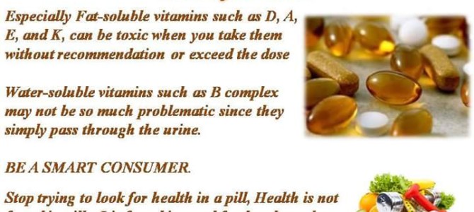 Beware do not take vitamins blindly