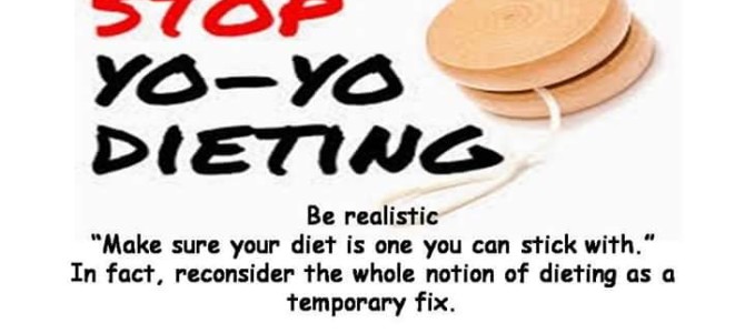 Stop yo-yo dieting