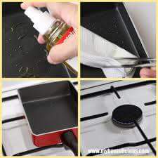 Spraying oil – healthy cooking tips