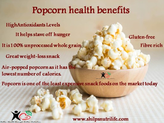 Popcorn health benefits - Shilpsnutrilife