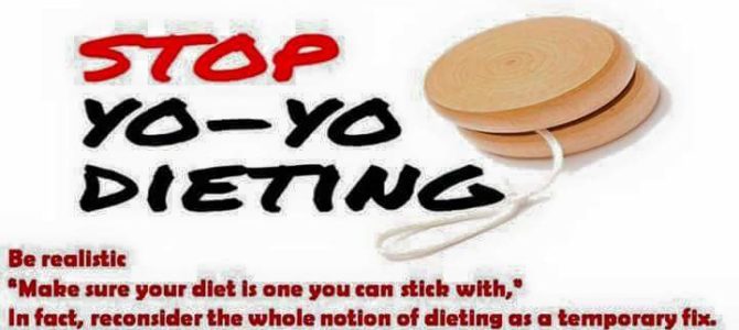 Stop yo-yo dieting