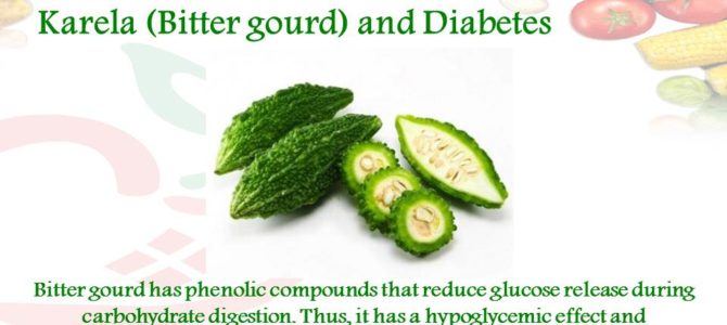 Karela (Bitter gourd) and diabetes