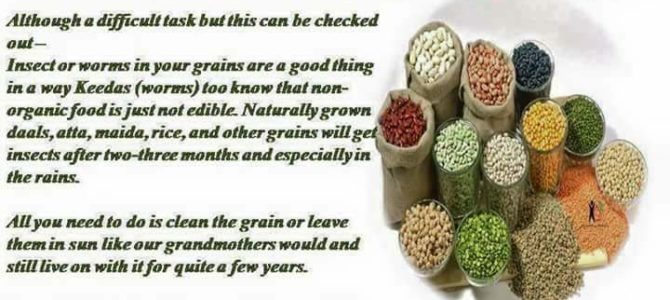 How to know if the grains,dals we buy are pesticide free or organic